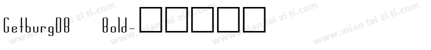 GetburgDB Bold字体转换